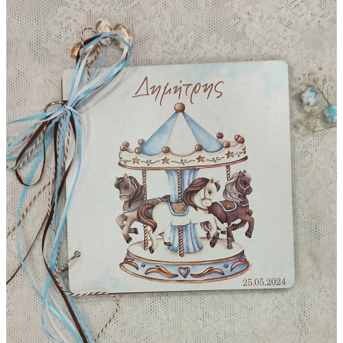 Ξύλινο βιβλίο ευχών carousel - Collection 2024