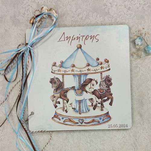 Ξύλινο βιβλίο ευχών carousel - Collection 2024