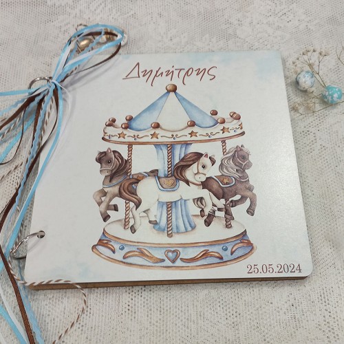 Ξύλινο βιβλίο ευχών carousel - Collection 2024