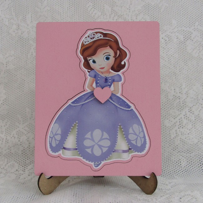 Ξύλινο προσκλητήριο βάπτισης Πριγκίπισσα Σοφία