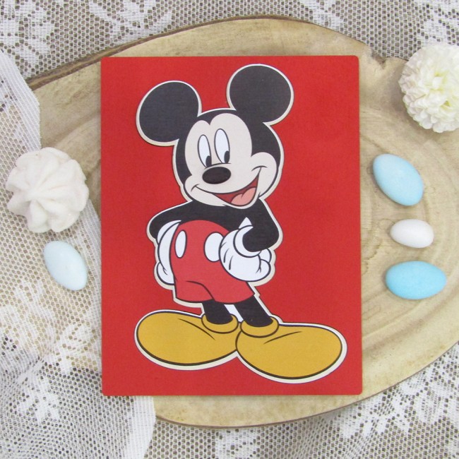 Ξύλινο προσκλητήριο πάζλ "Μίκυ" 