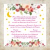 Προσκλητήριο βάπτισης με θέμα Φλοράλ