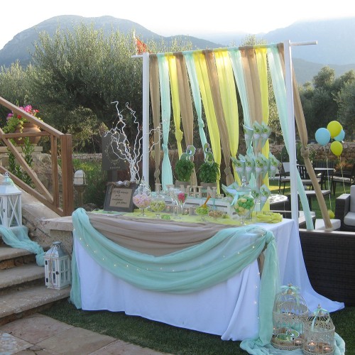 Τραπέζι ευχών με θέμα Χελωνάκι