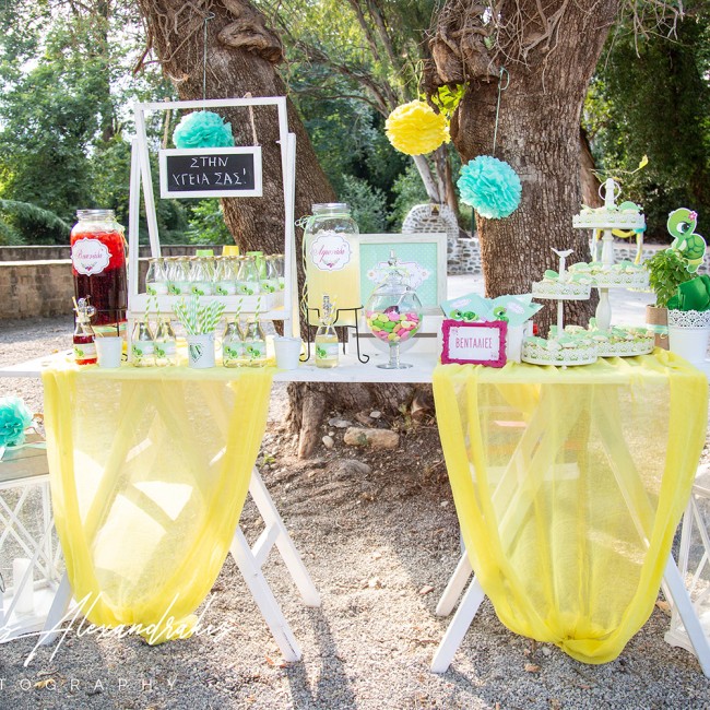 Τραπέζι ευχών με θέμα Χελωνάκι