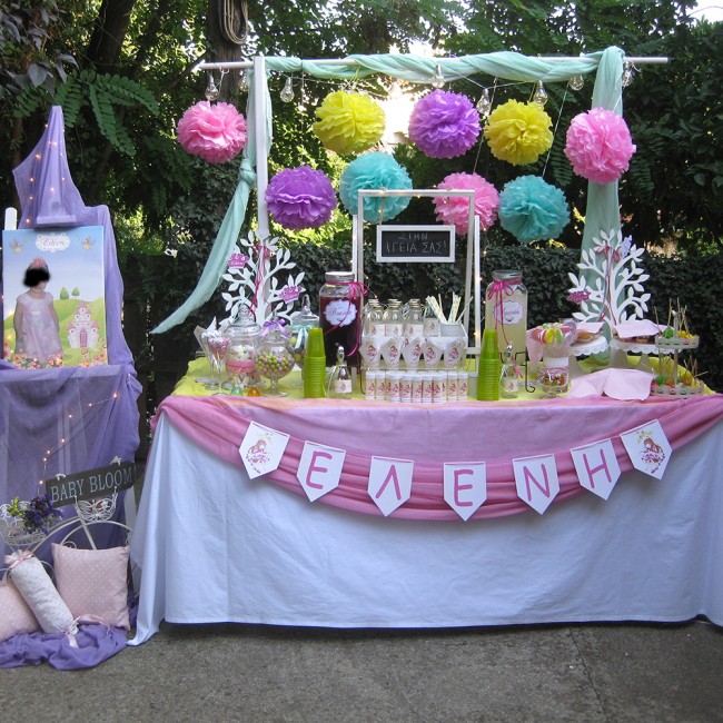 Τραπέζι ευχών με θέμα Πριγκίπισσα