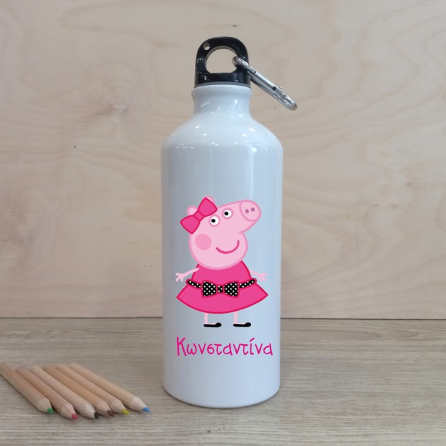 Μεταλλικό παγούρι με εκτύπωση Pepa και όνομα